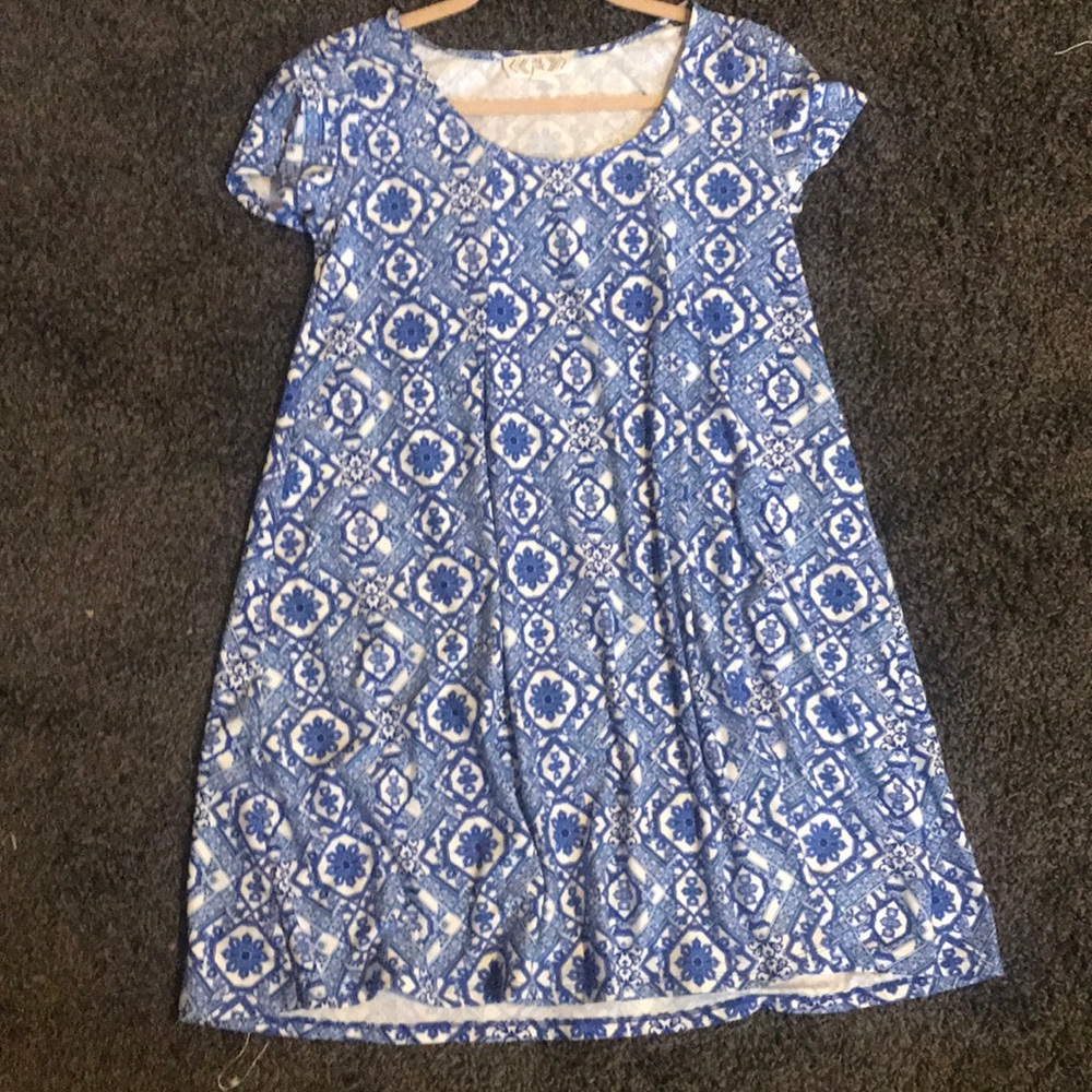 Blue dress
